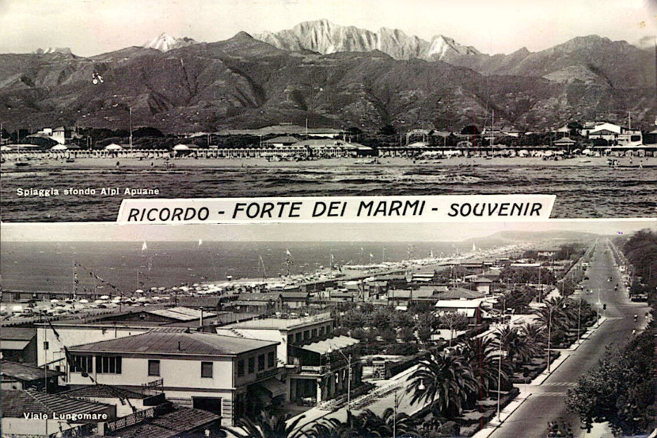 Cartolina di Forte dei Marmi com'era tanti anni fa...